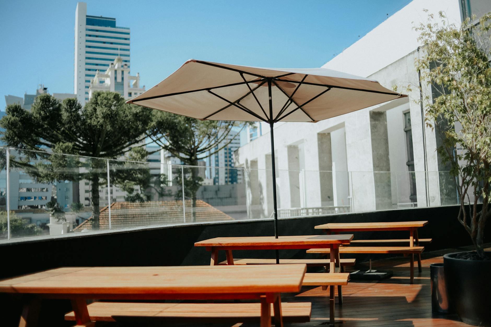 Custom bench planter installation with integrated seating for xbet rooftop projects